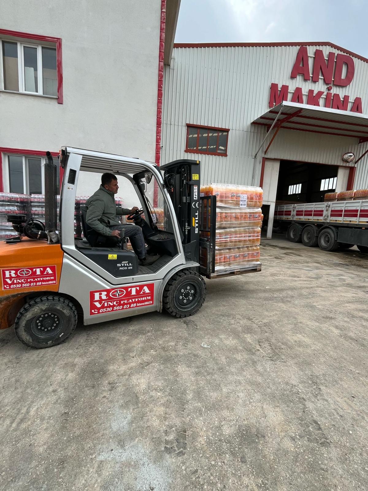 Rota Vinç Platform Kiralama Hizmetleri Suluova, Amasya